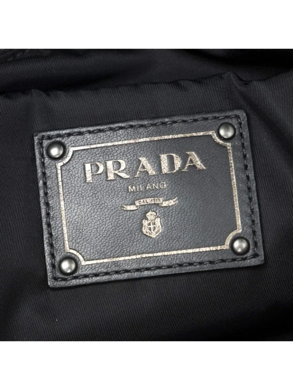 Prada Small Reversible Tote Bag Navy Black Nylon Canvas